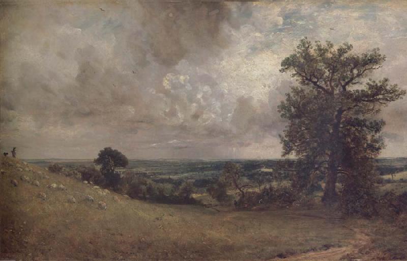 John Constable West End Field,Hampstead,noon oil painting image